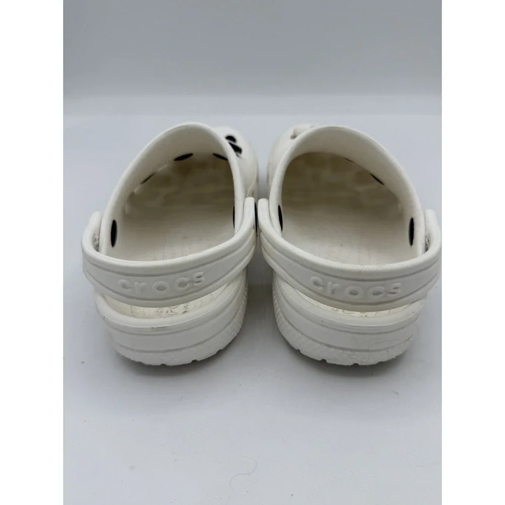 Crocs Kids' Classic White Clogs With Jibbitz Charms Size C11